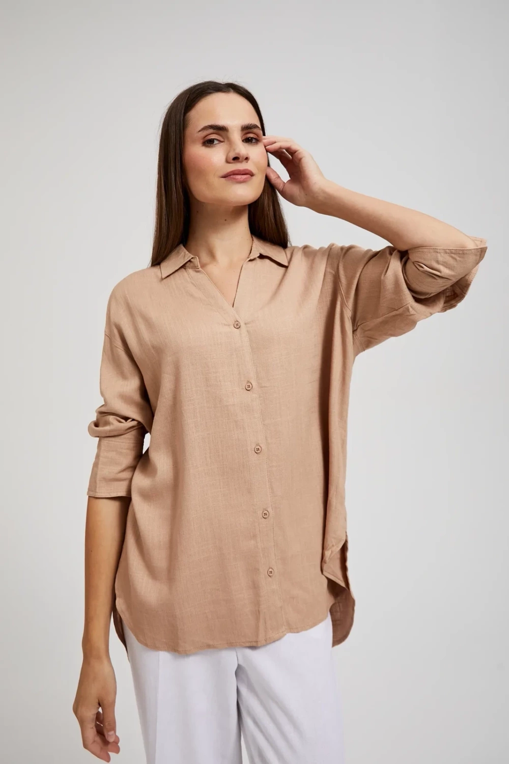 Marisse Women&#039;s Shirt L-Ko-4349 Coffee