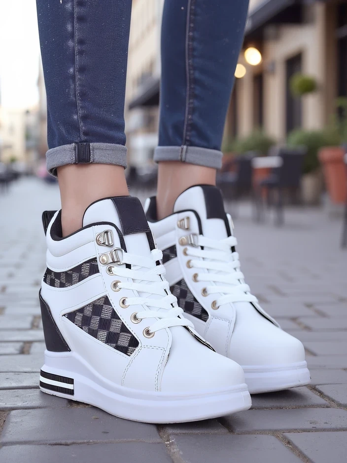 Resti Womens Wedge Sneakers Erron