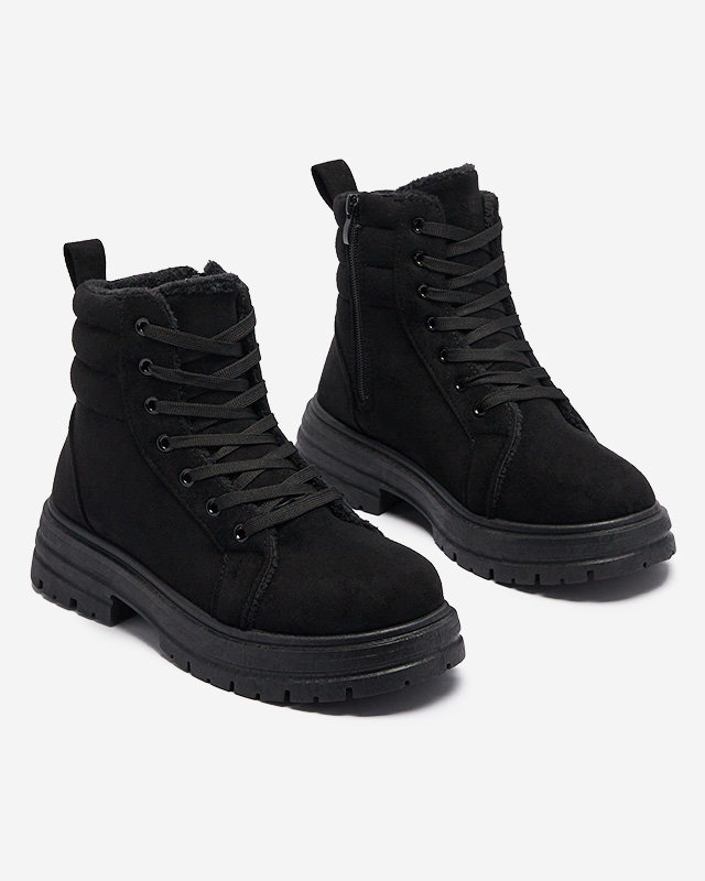 Resti Women&#039;s insulated trapper boots in black colozre Tivica - Footwear
