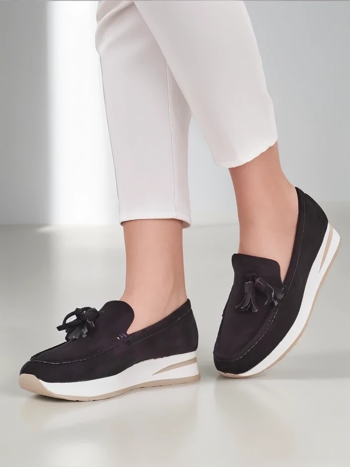 Resti Women's moccasins on a low wedge Fethole