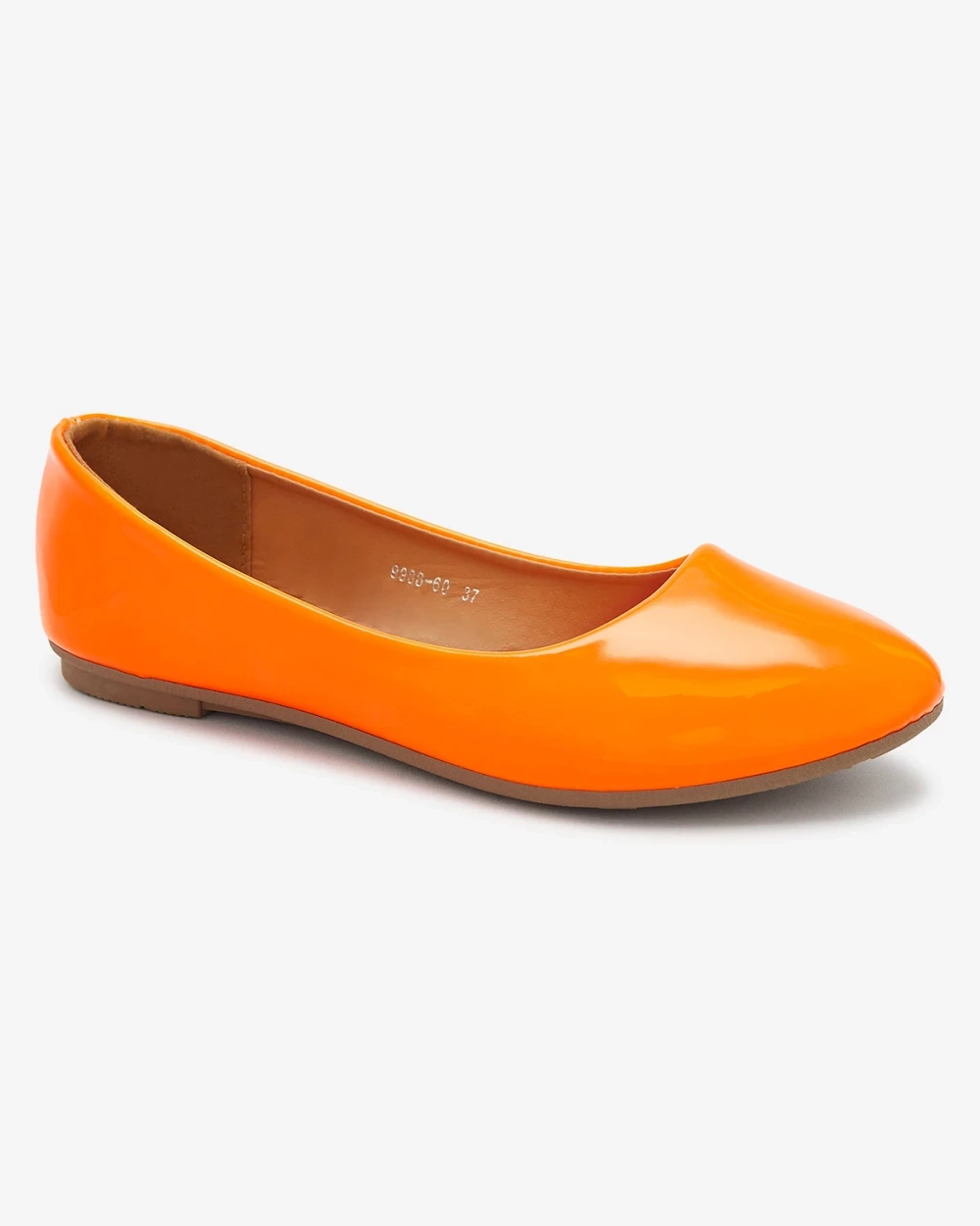 Resti Neon orange women&#039;s lacquered ballerinas Fama - Footwear