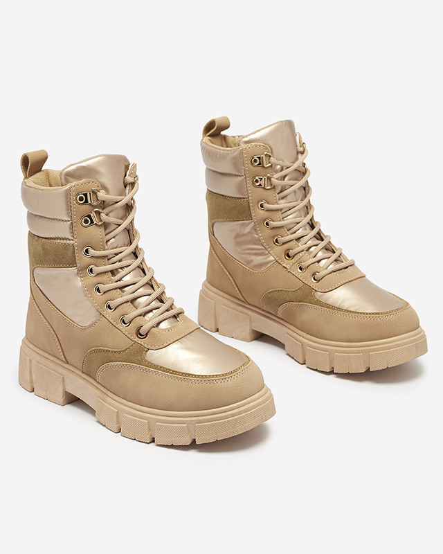 Resti Light brown women&#039;s insulated trapper boots Kasemi- Footwear