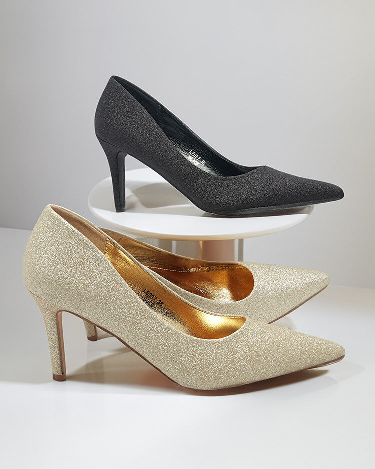 Resti Women's stiletto pumps with glitter Matomliso