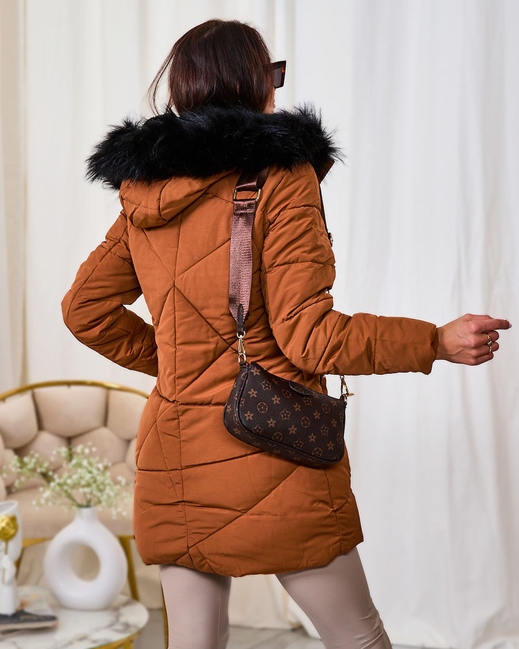 Resti Brown women's winter jacket