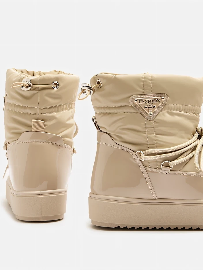 Resti Women&#039;s slip-on boots a&#039;la snow boots in light brown Vevnose