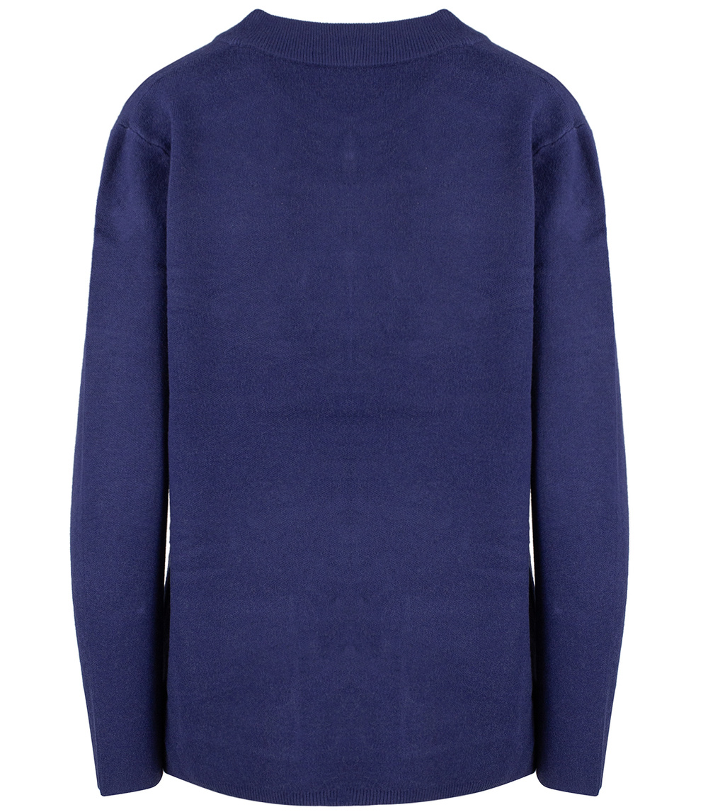 Pri Classic warm thick short cardigan sweater EMILIA decorative buttons