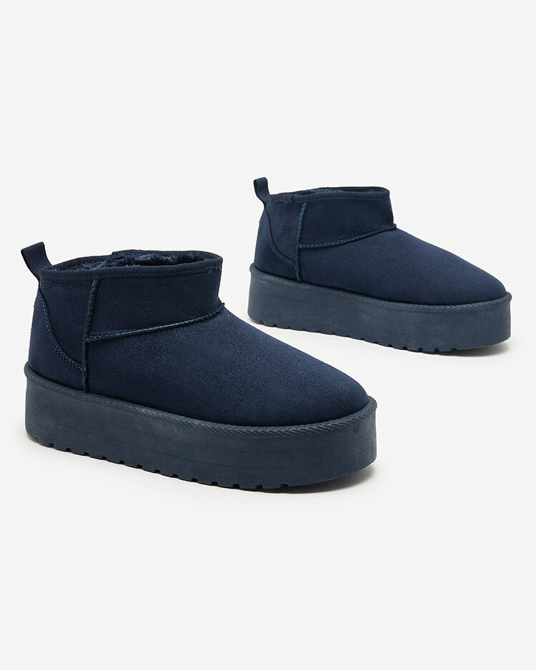 Resti Navy blue short womens boots ala snow boots Teritsi