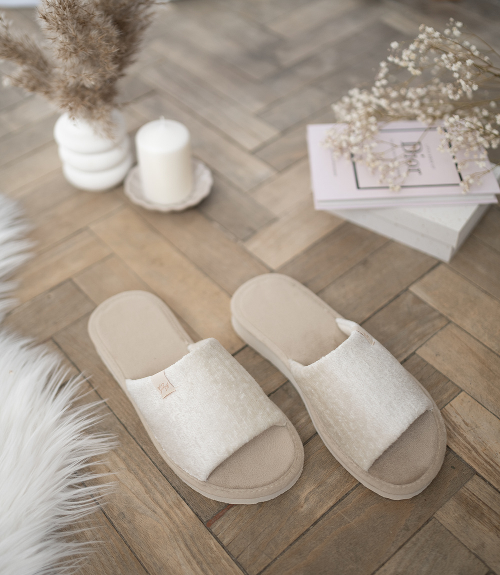 Дамски чехли Natural Style NS-075 бели