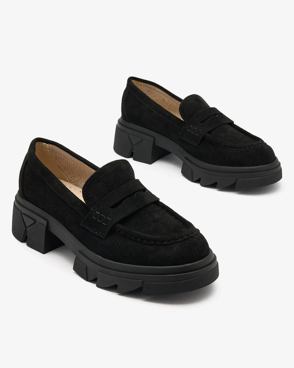 Resti Black women&#039;s openwork moccasins Lace Glide