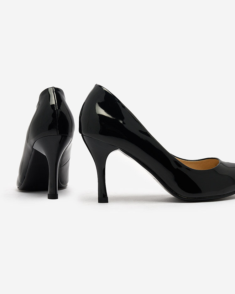 Resti Black lacquered Degonola heeled pumps