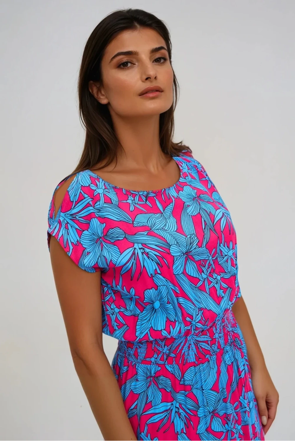 Marisse WOMEN'S DRESS L-SU-4660 FUCHSIA