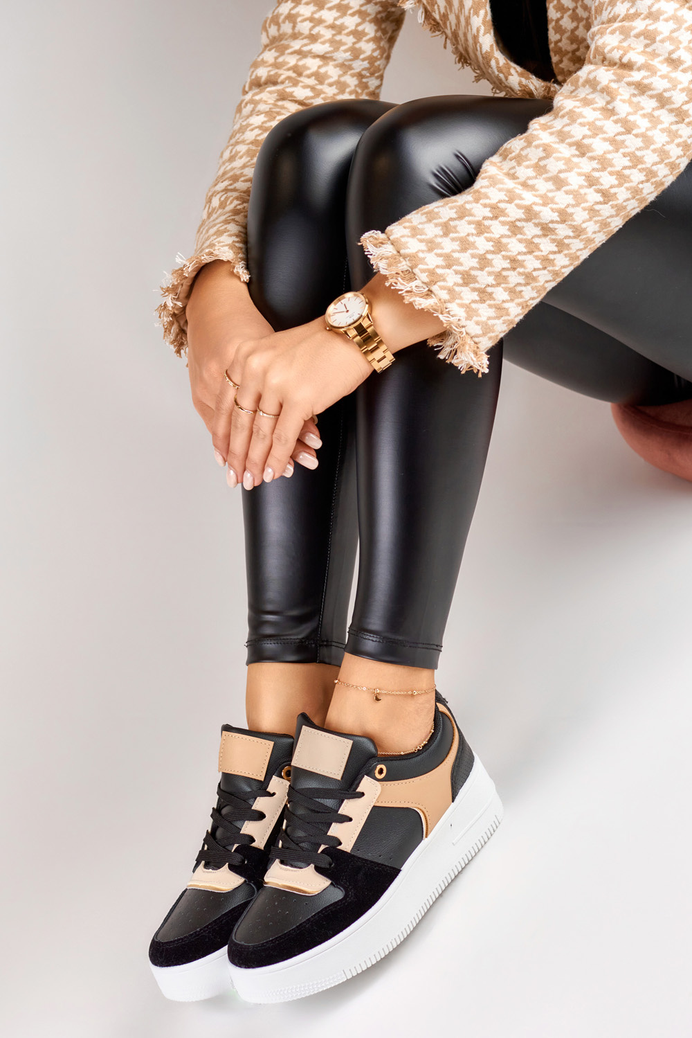 primohurt Modne buty sportowe damskie czarne