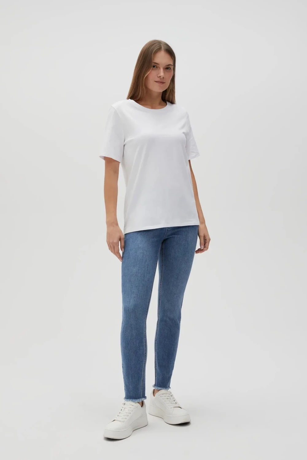 Marisse Women's T-Shirt L-Ts-4624 White