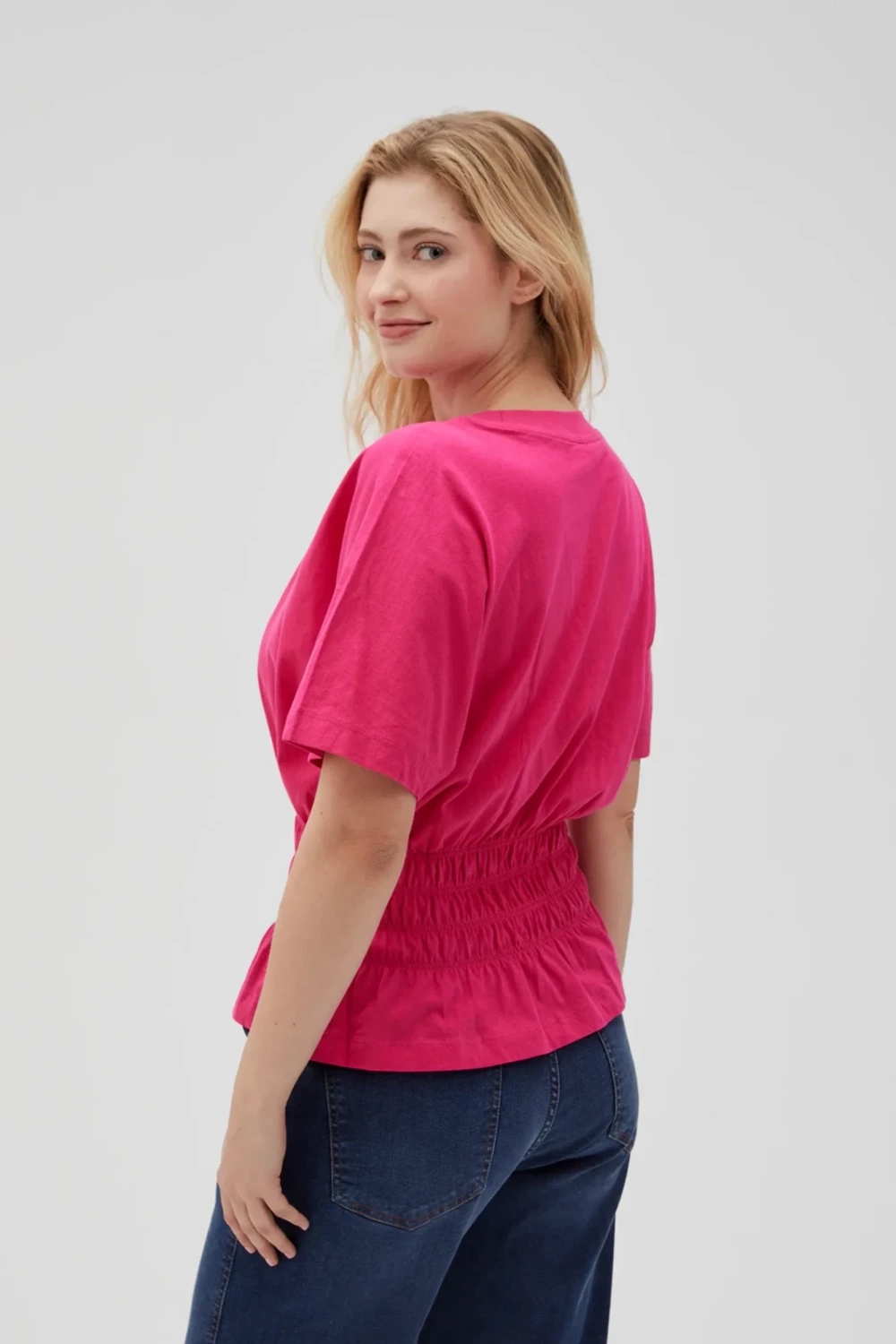Marisse Women's T-Shirt L-Ts-4638 Fuchsia