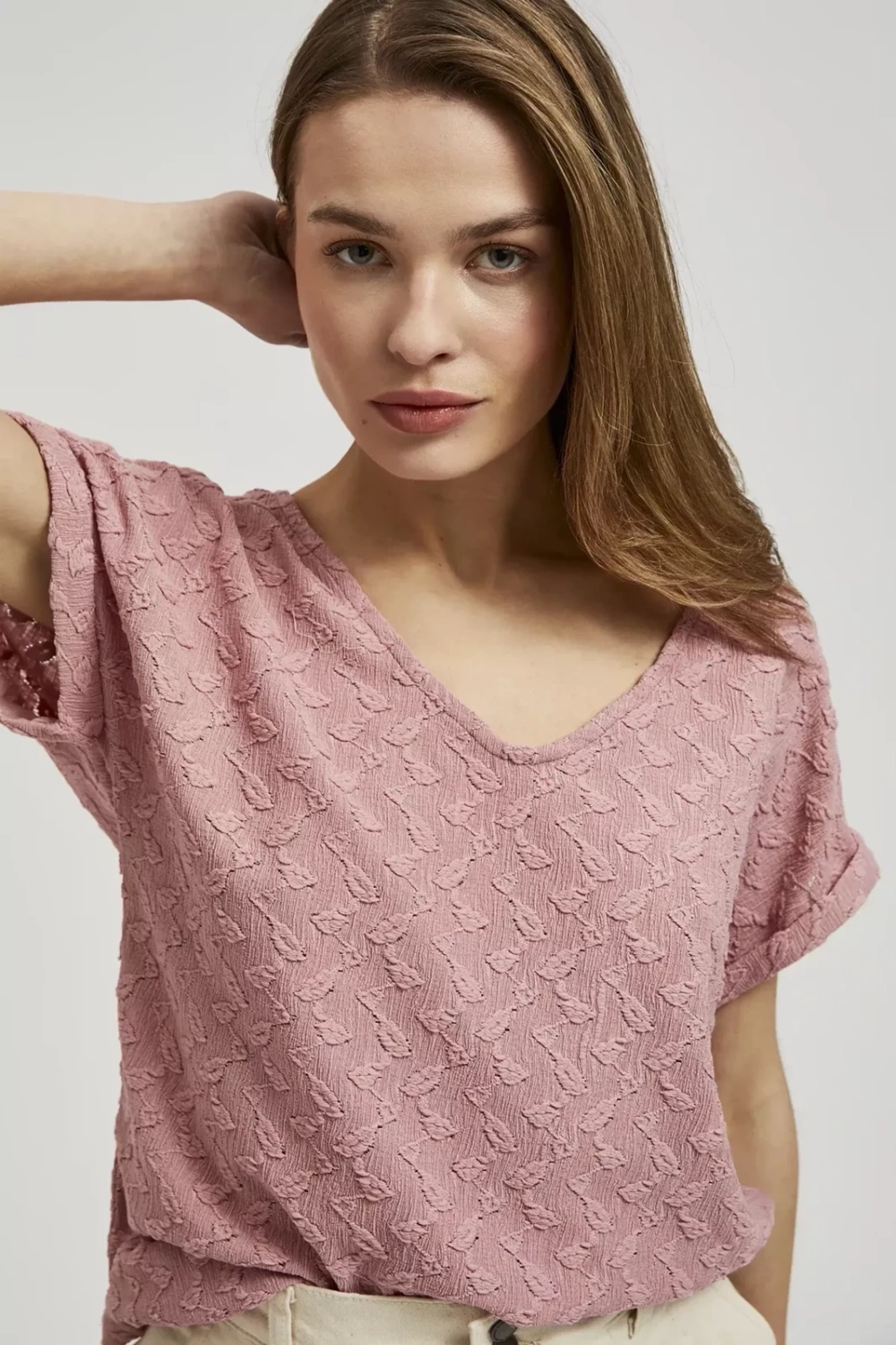 Marisse Women&#039;s Blouse L-Ts-4367 Dusty Pink