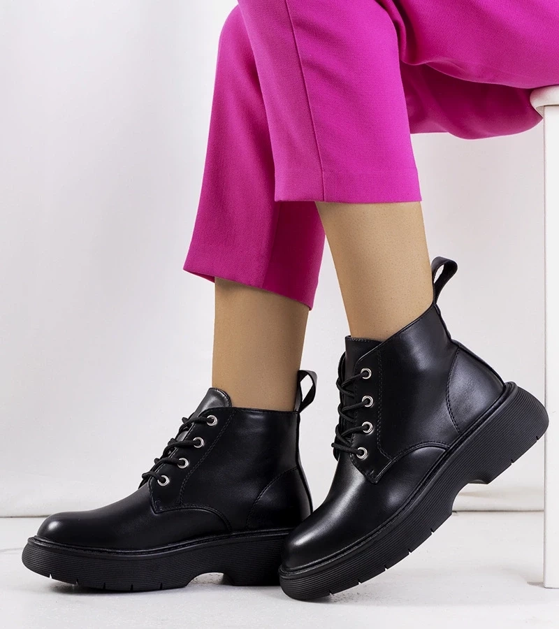 Gemre Cizme negre Solis glans