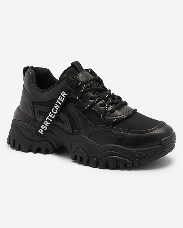 Resti Black women's sneaker sports shoes Evilpo- Footwear