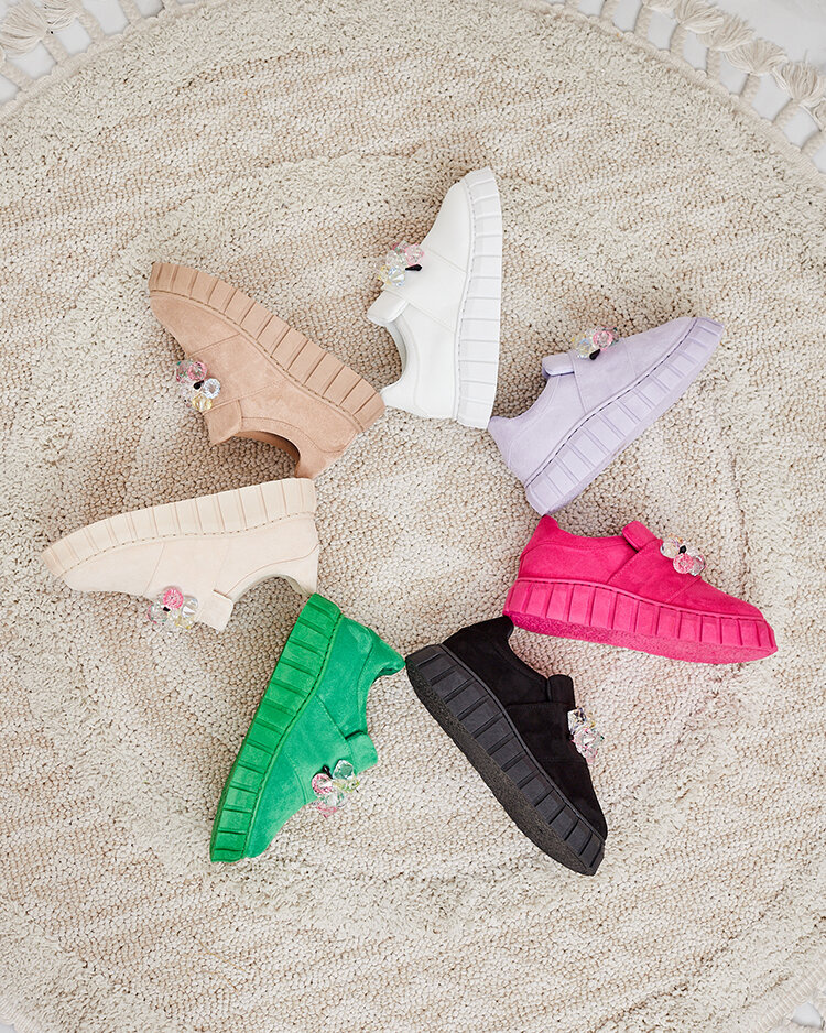 Resti Sports half shoes with colored stones Resinello