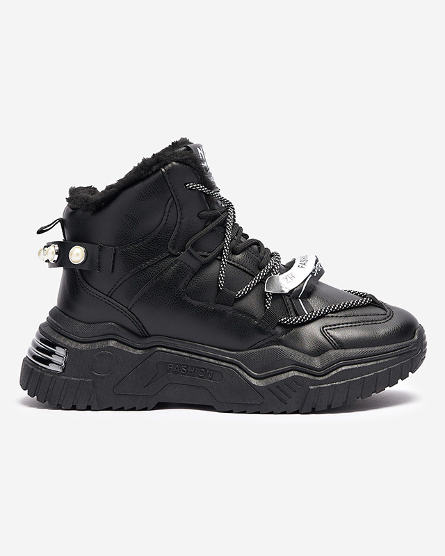 Resti Black sneakers with insulation Pommie - Footwear