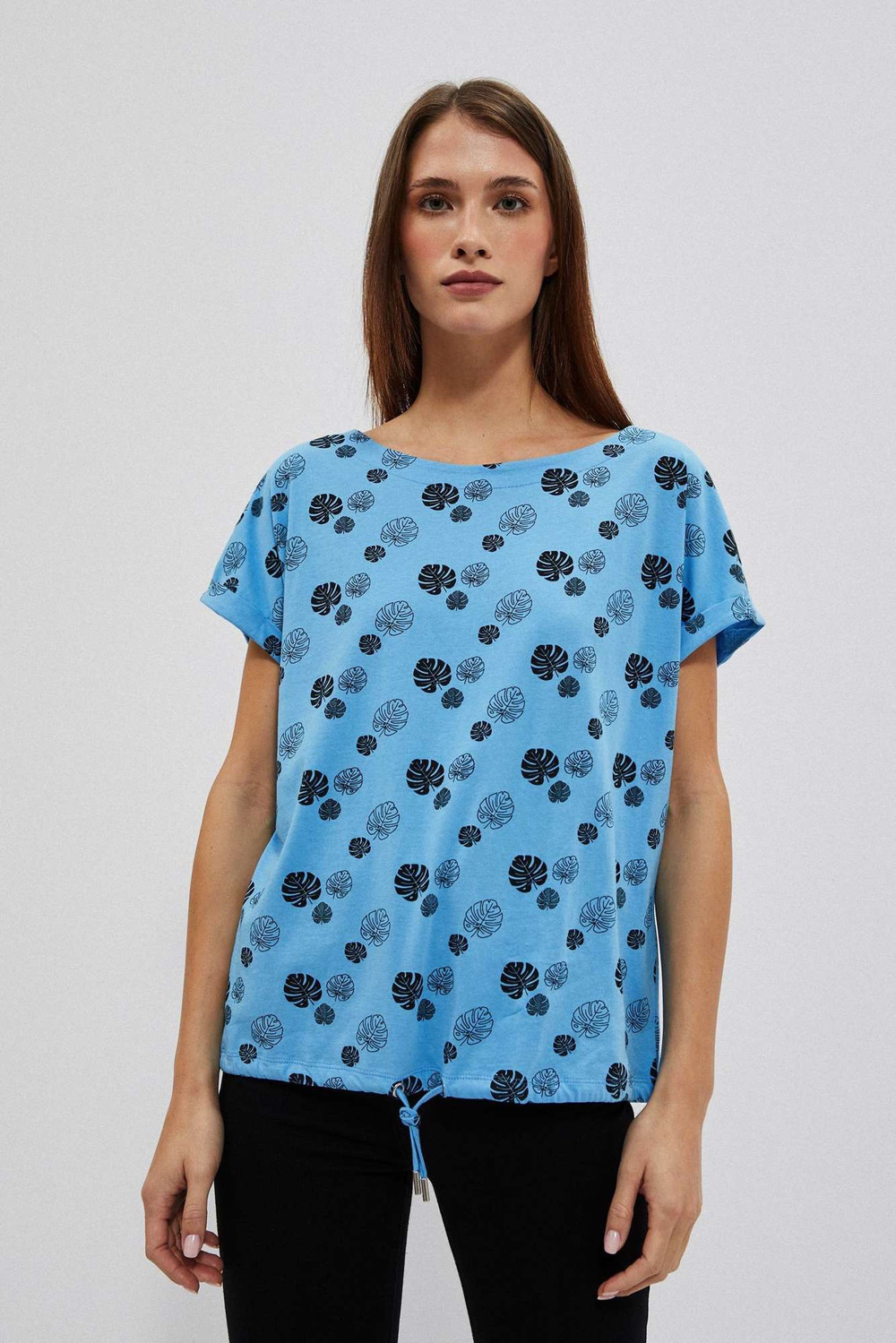 WOMEN'S T-SHIRT L-TS-4021 L.Blue
