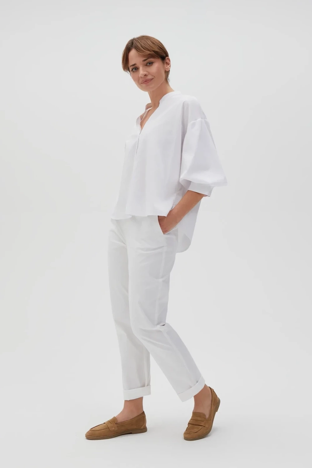 Marisse Women&#039;s Shirt L-Ko-4615 White