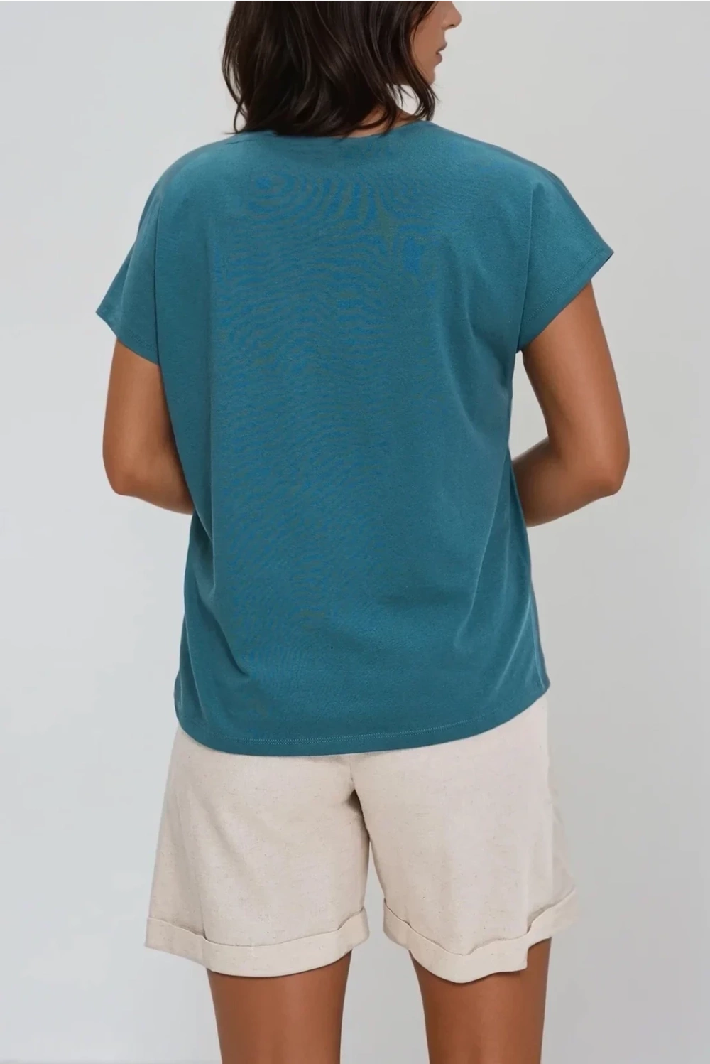 Marisse Cotton Blouse With Buttons, Green