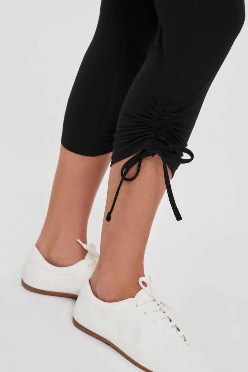 Marisse Black Cotton Leggings