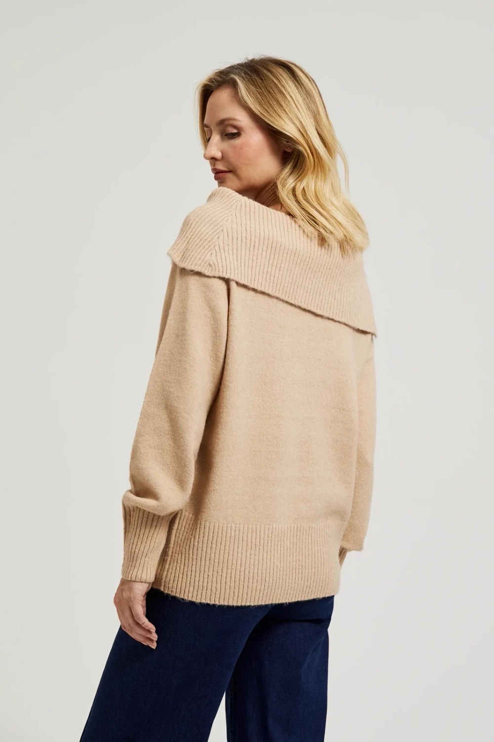 Marisse Women&#039;s Sweater Z-Sw-4554 L.Beige Mel