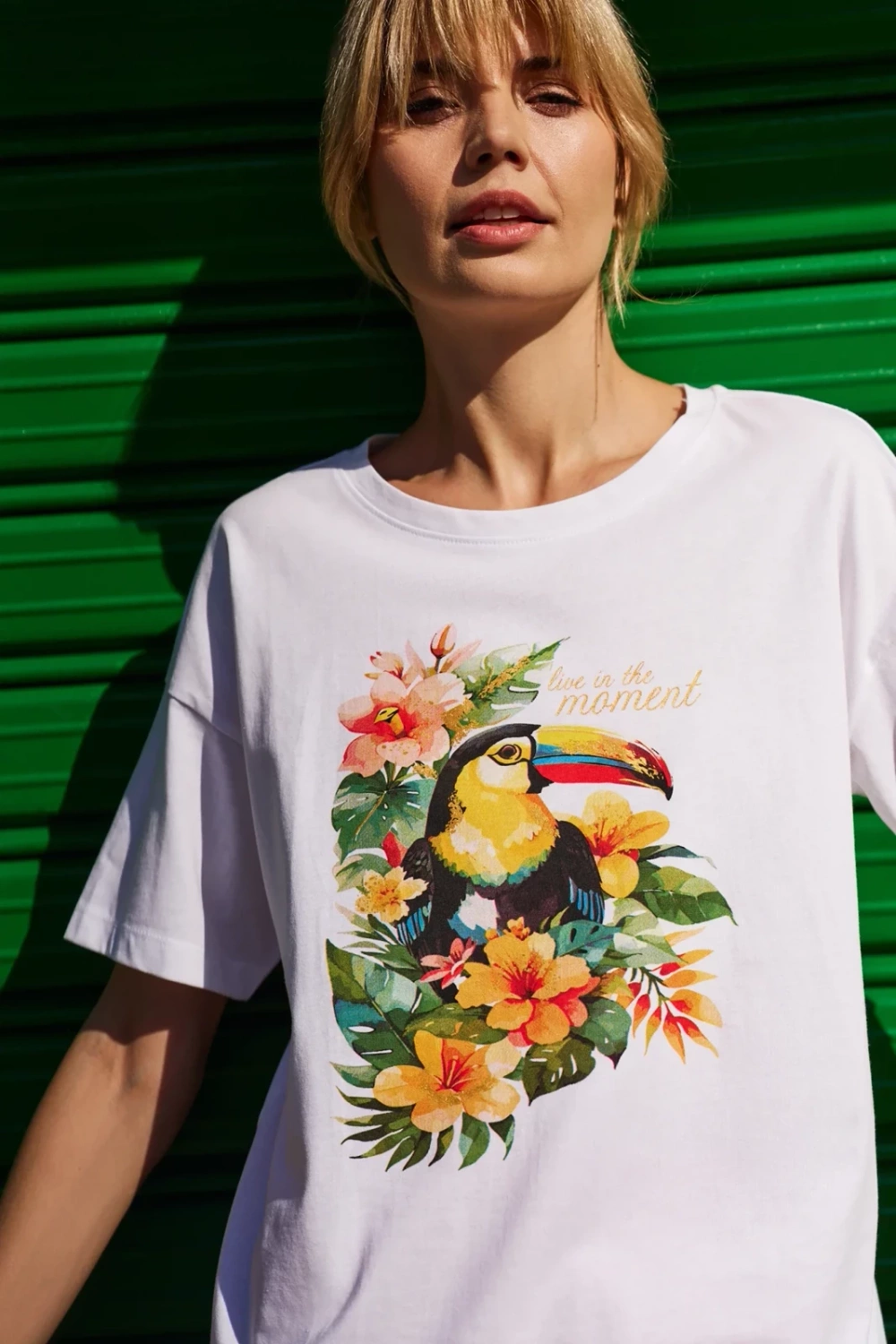 Marisse Women's T-Shirt L-Ts-4740 White