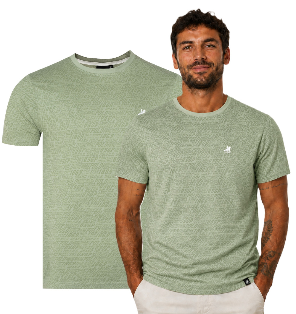 Pánske tričko U.S. Grand Polo zelené