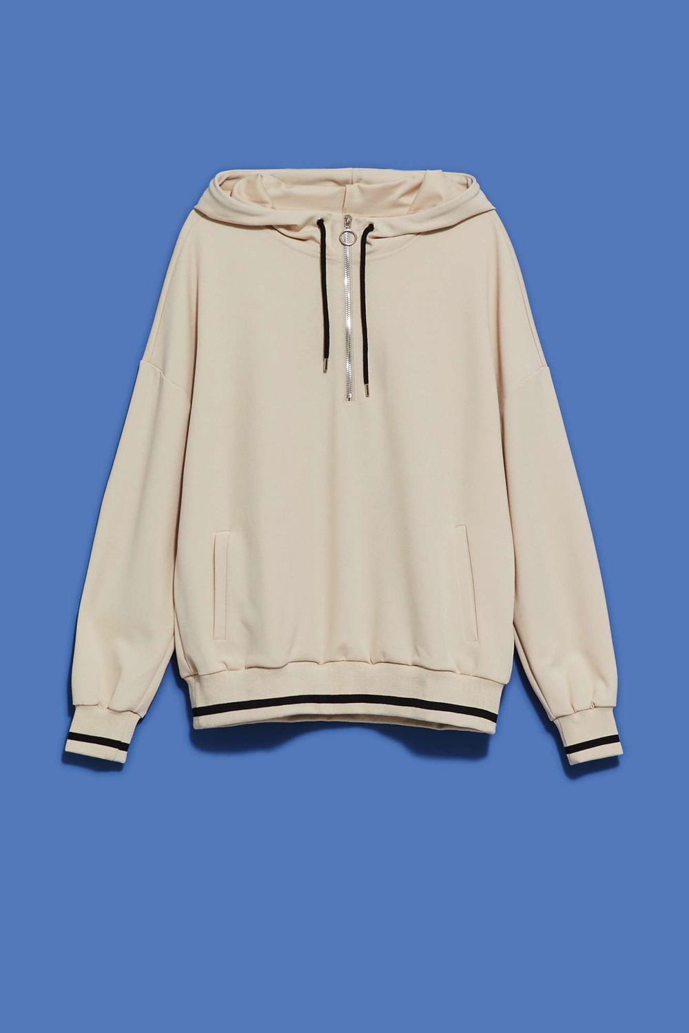 WOMEN'S SWEATSHIRT L-BL-4014 LBEIGE