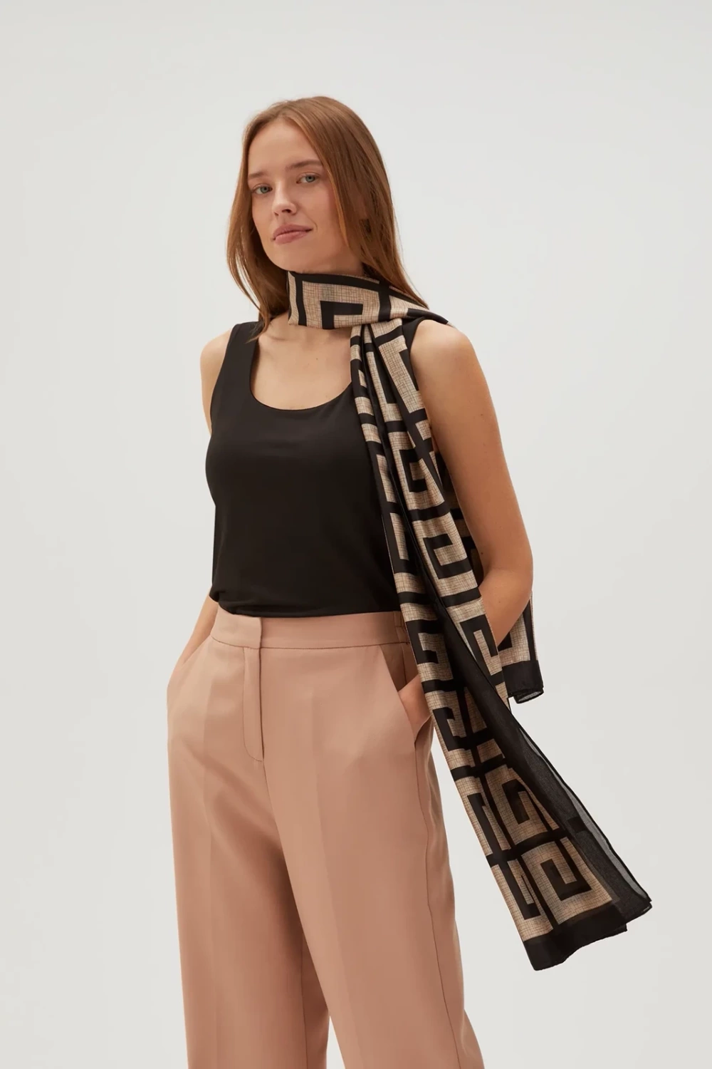 Marisse Women&#039;s Scarf L-Sz-4611 Black