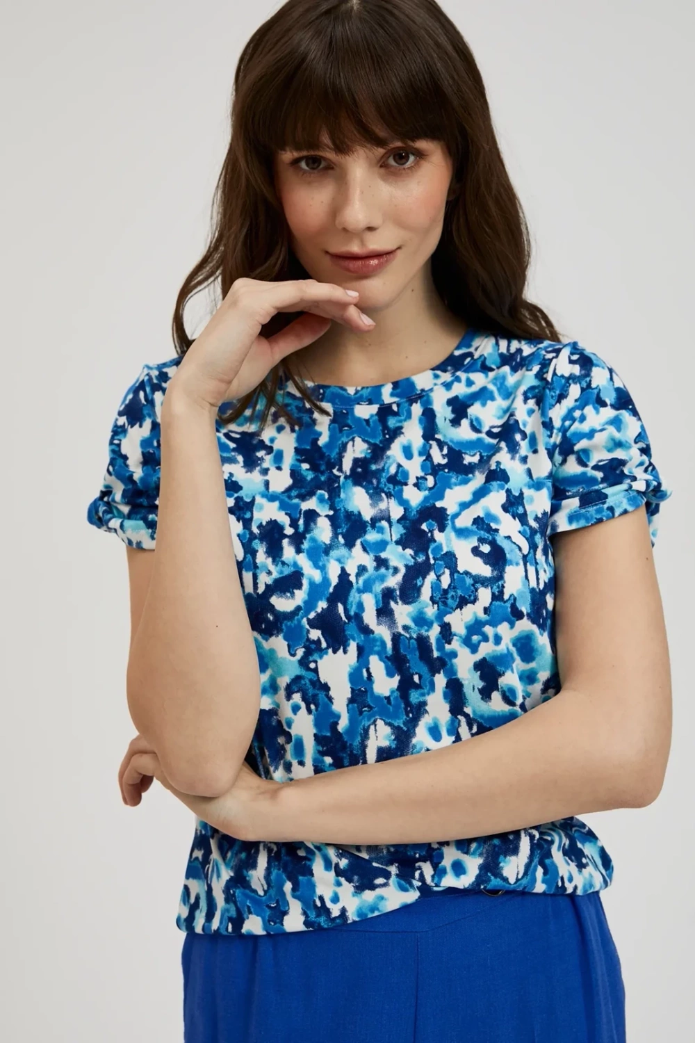 Marisse Women's Blouse L-Ts-4398 L.Navy
