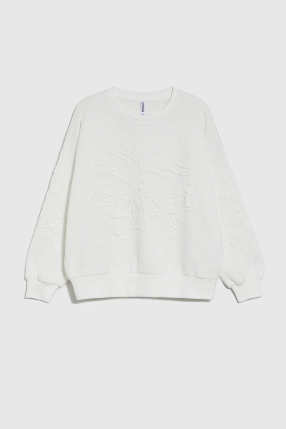 Marisse WOMEN'S SWEATSHIRT Z-BL-4817 OFF WHITE