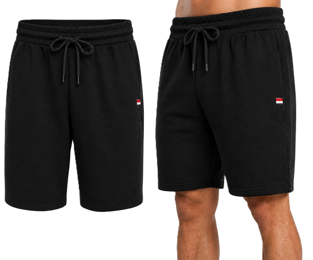 J.Style - Pantaloni de trening negri pentru bărbați