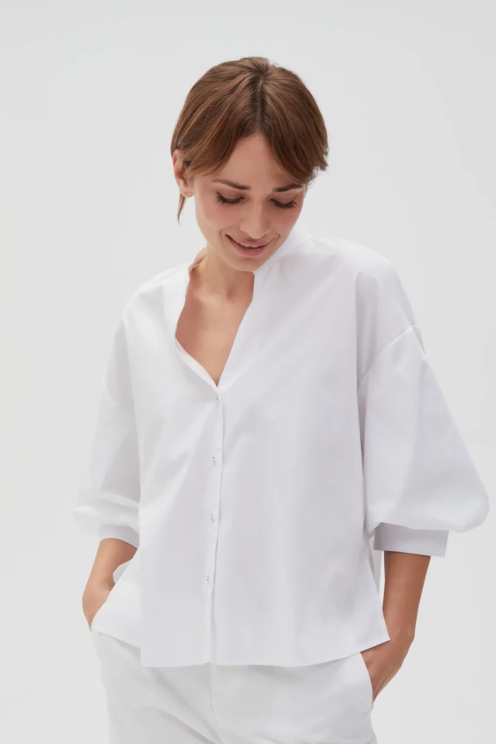Marisse Women&#039;s Shirt L-Ko-4615 White