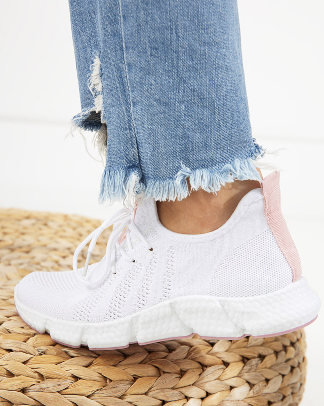 Resti White and pink women&#039;s sports shoes Baym - Footwear