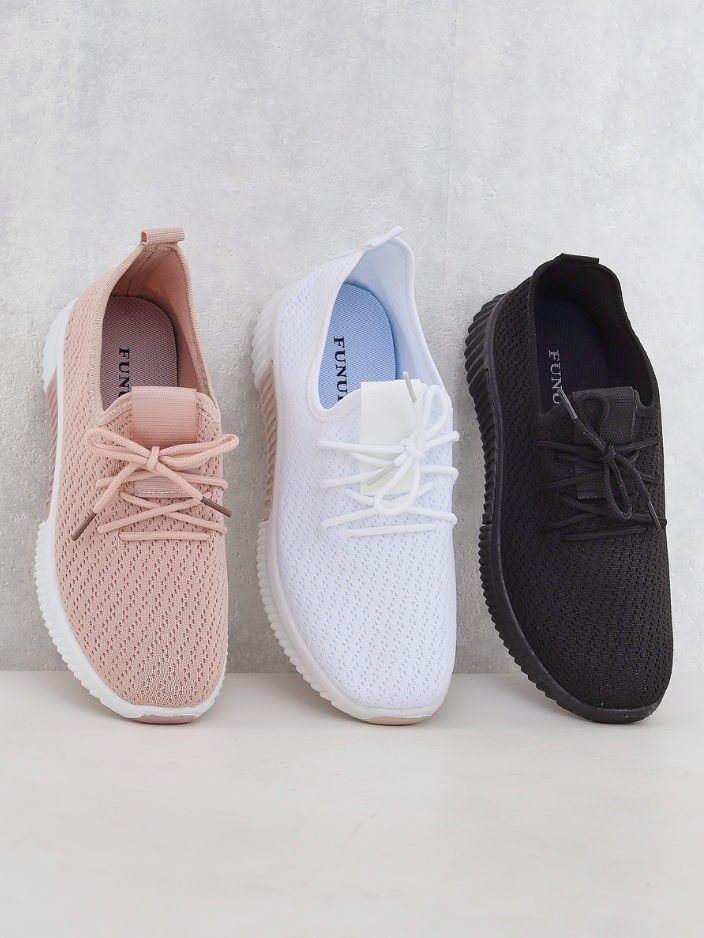 Resti Pink women's fabric sports shoes Vobbu- Footwear