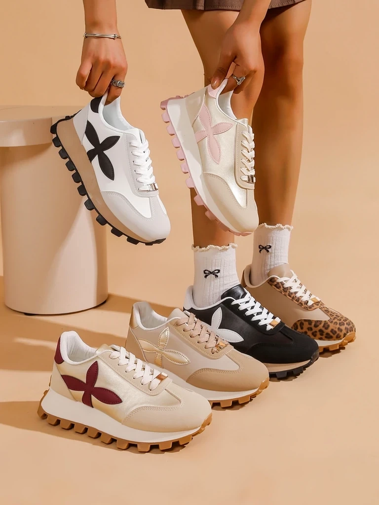 Resti Women's sports sneakers on a thicker sole Aloqa