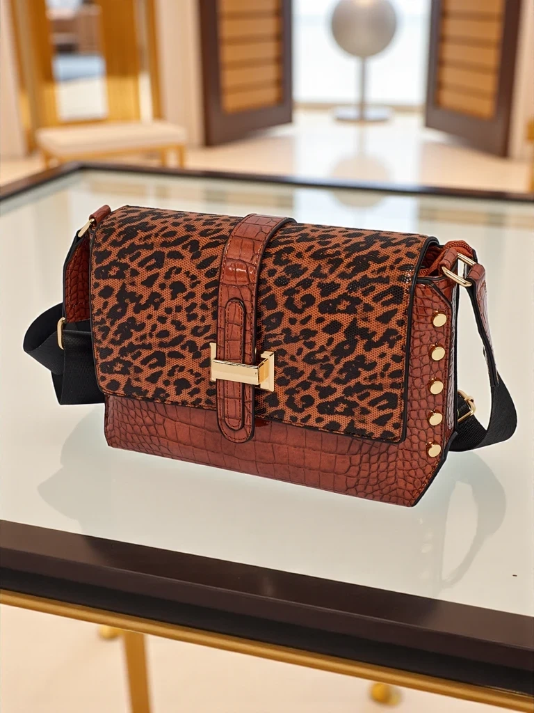 Resti Patent Small Women's Faux Leather Handbag Panthere Mist