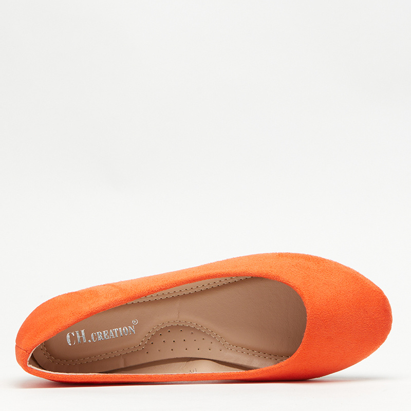 Resti Orange eco-suede women&#039;s ballerinas Marius