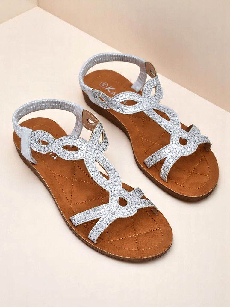 Resti Lola Grace Women's Royal Fashion Sandals with Decorative Straps