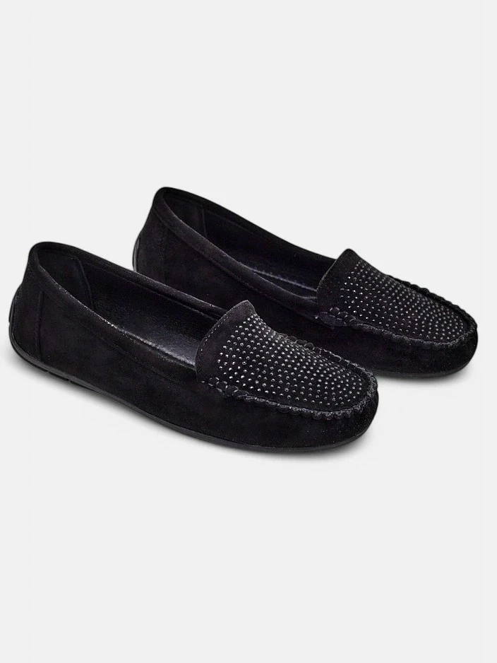 Resti Women's moccasins with rhinestones Ezuess