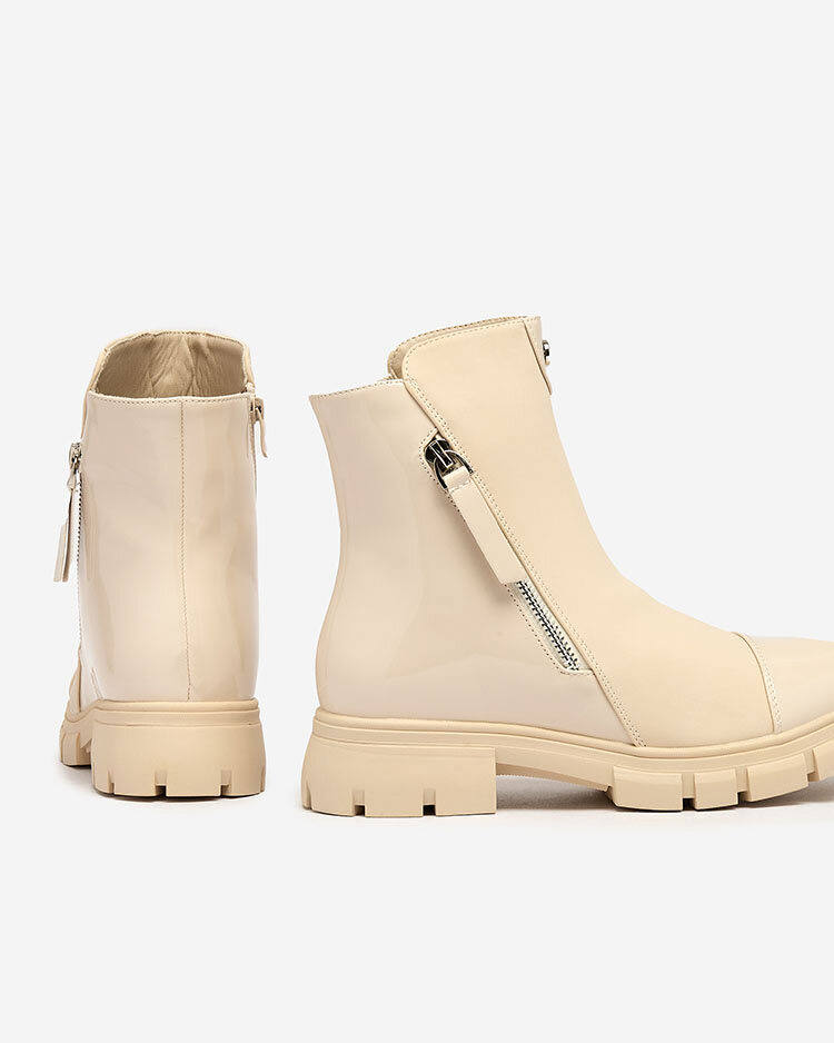 Resti Beige matte Hedaheh women&#039;s boots