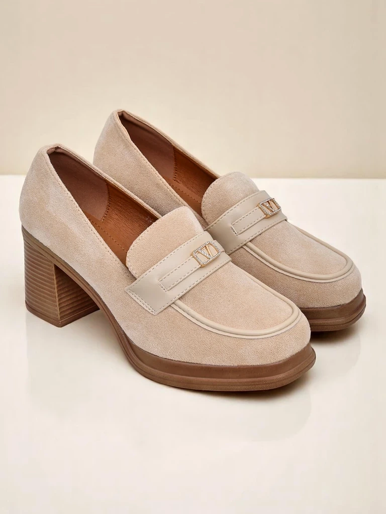 Resti women’s block-heel loafers Evelay