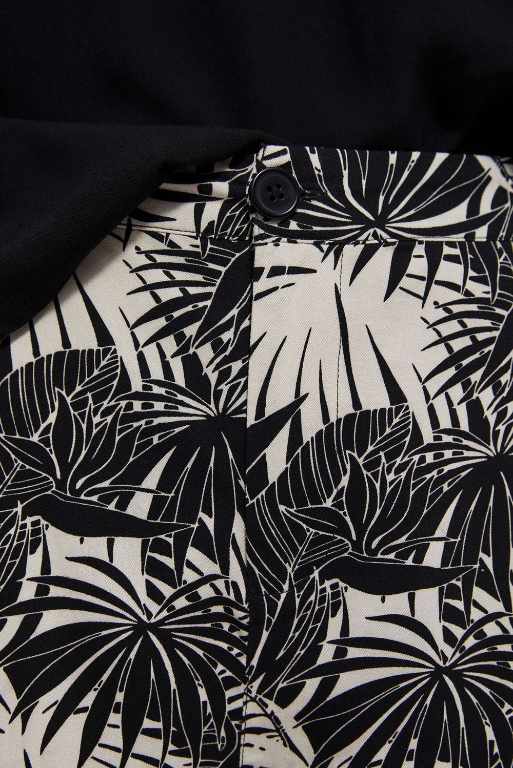 Shorts with a tropical print