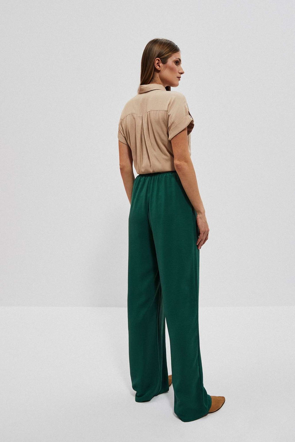 Marisse Women's Trousers L-Sp-4013 Palm Leaf
