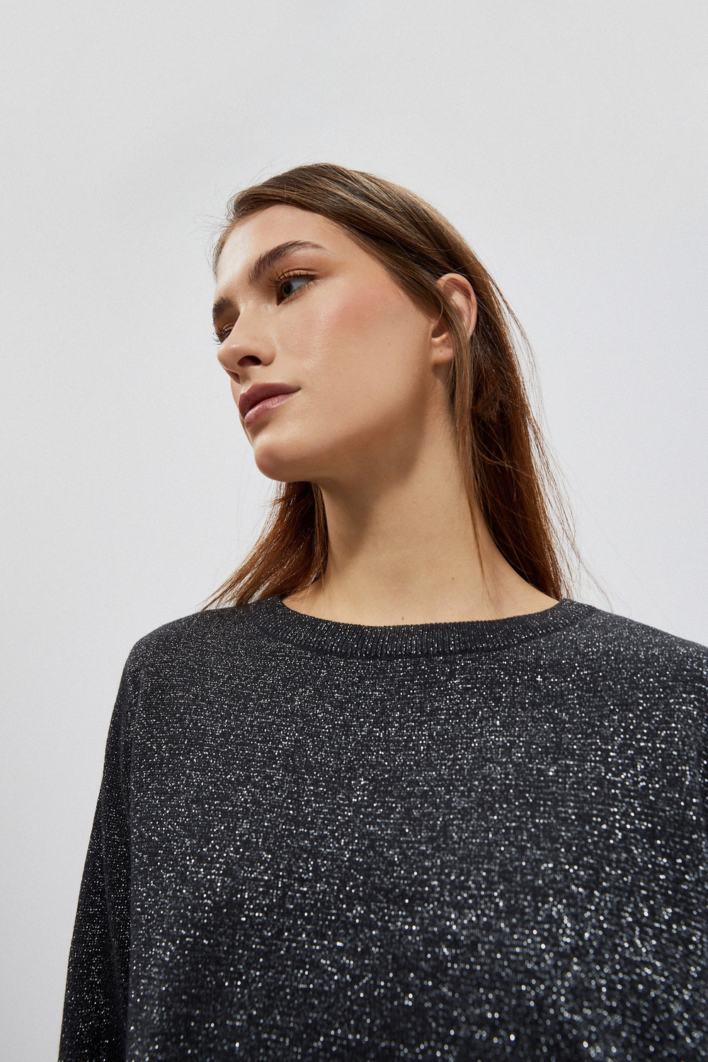 Pulover cu fir metalic