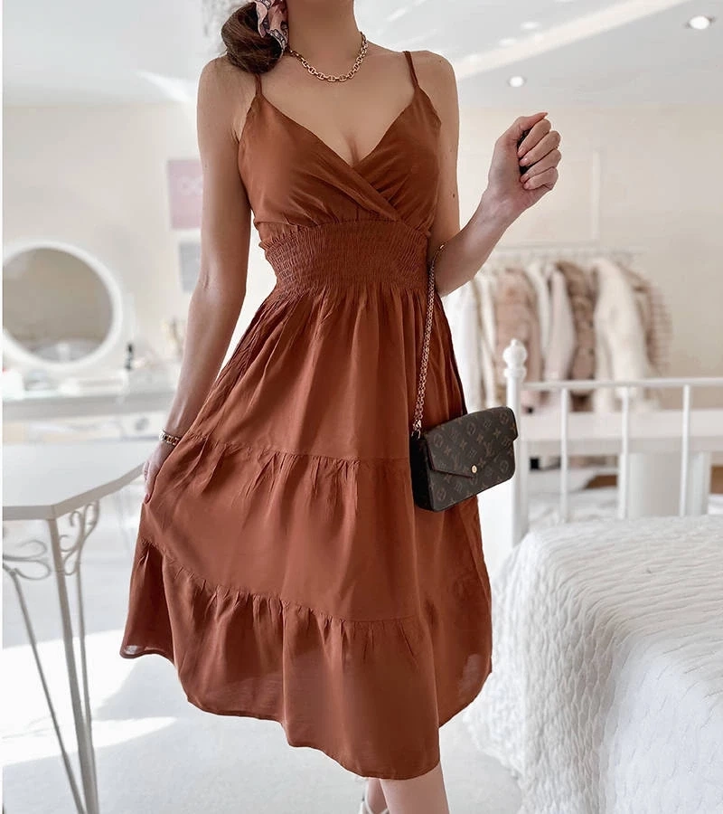 Gemre Rochie evazată maro de Yvon