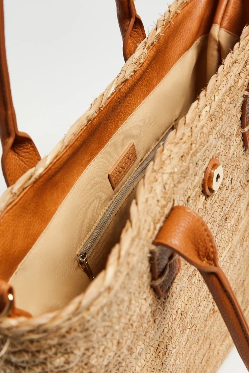Marisse Beige Basket Bag